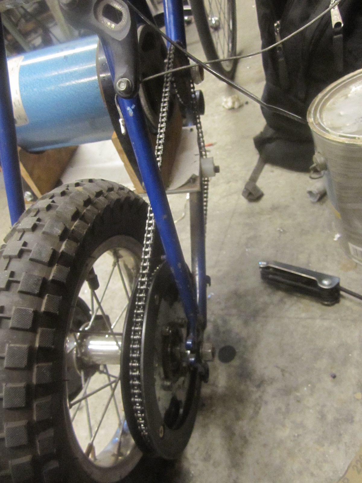 Brems-Chopper drivetrain showing chain path