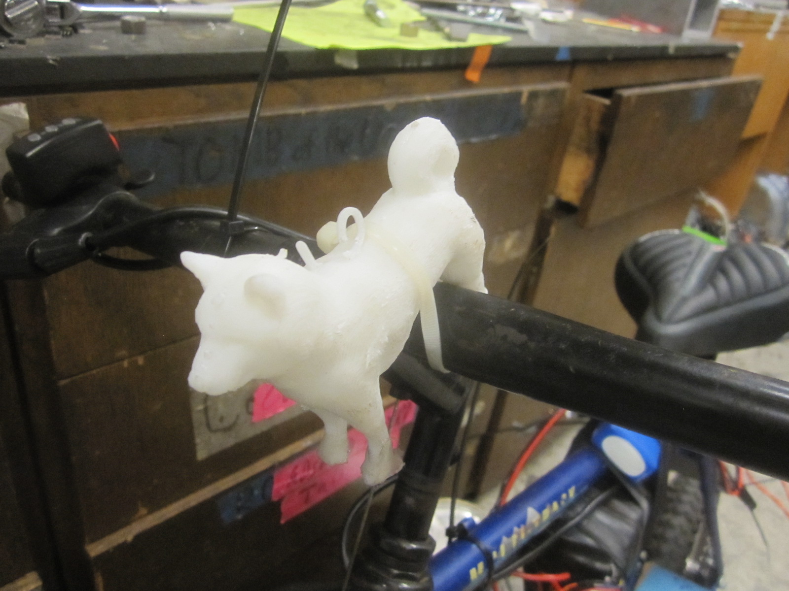 plastic dog hood ornament