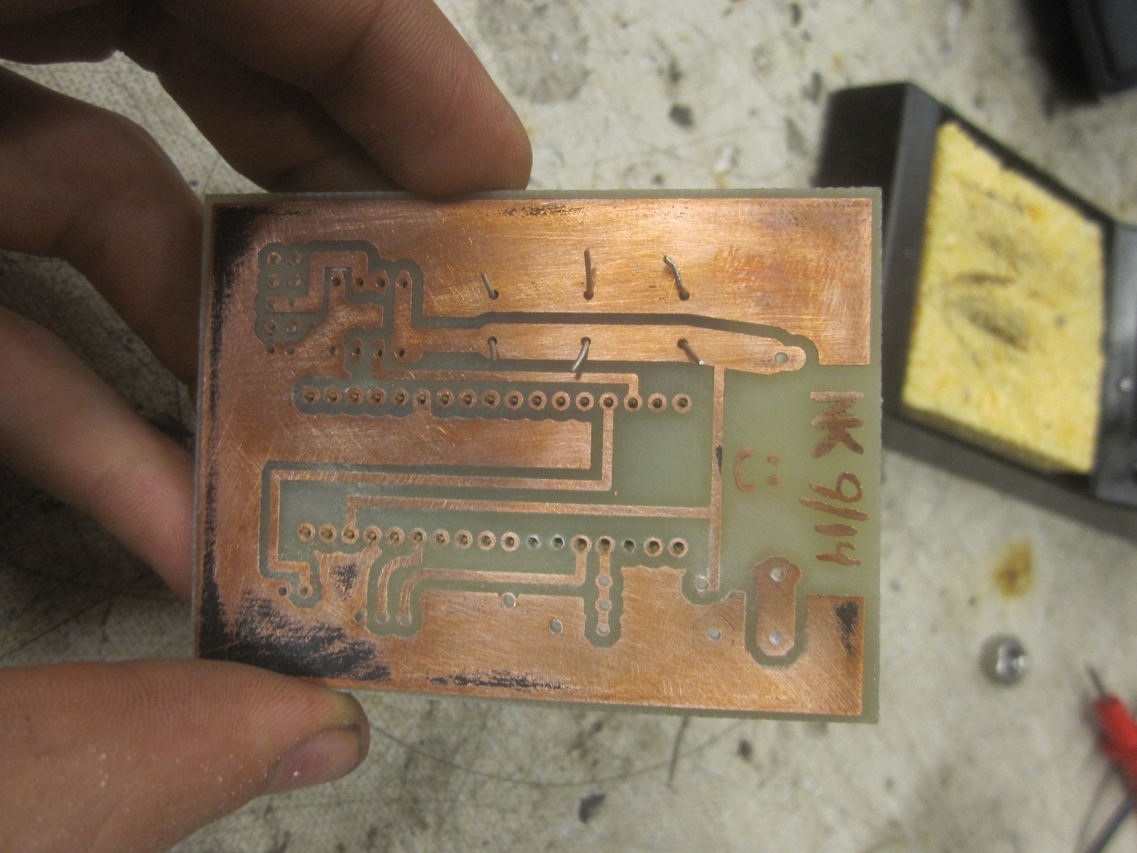 etched board