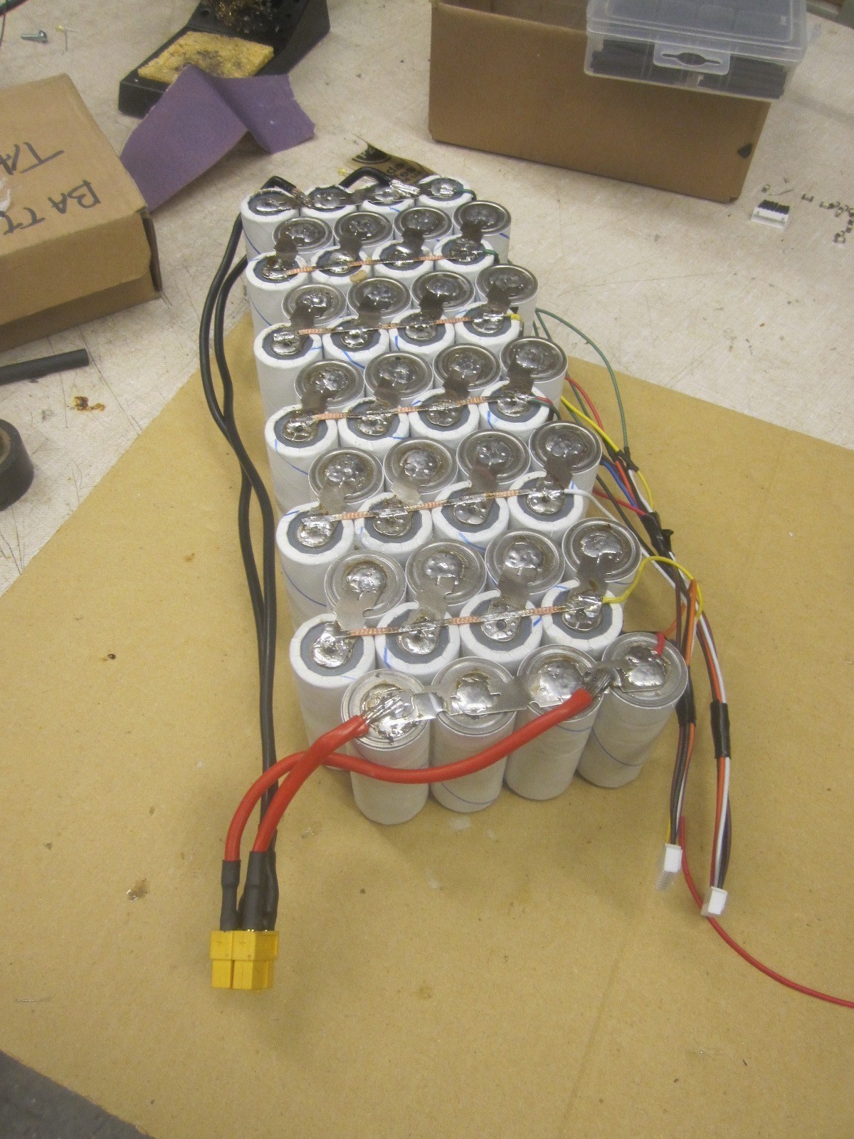 assembled battery